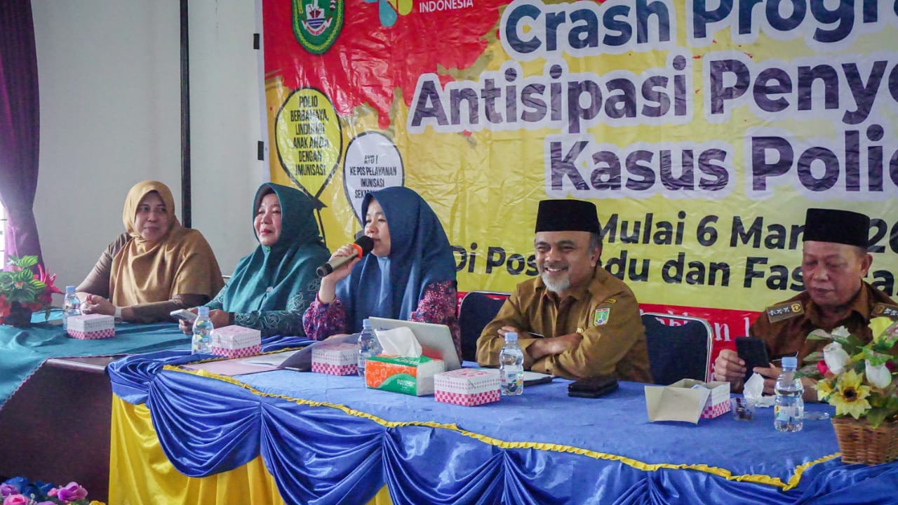 Antisipasi Penularan Virus Polio, Dinkes Dumai Bersama TP PKK Dumai Gelar Sosialisasi Crash Program Polio