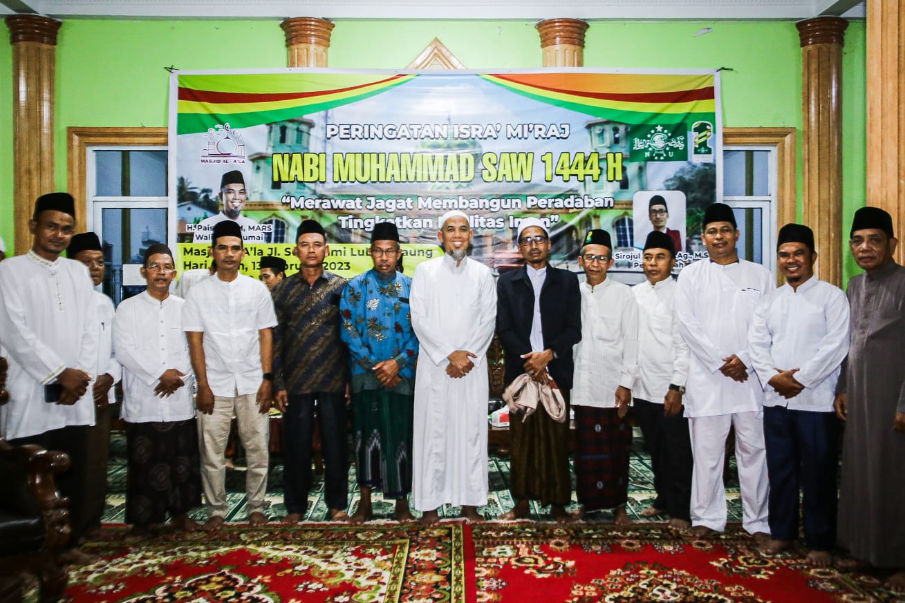 Hadiri Peringatan Isra Mi'raj Nabi Muhammad SAW di Masjid Al A'la, Wali Kota ingatkan untuk belajar agama sedari dini
