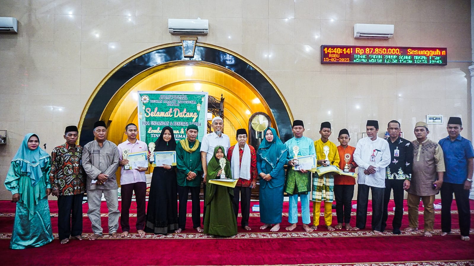 Sejalan dengan Khidmat Pendidikan, Wali Kota Tutup Secara Resmi Lomba Adzan dan Dai Tingkat Remaja se-Kota Dumai