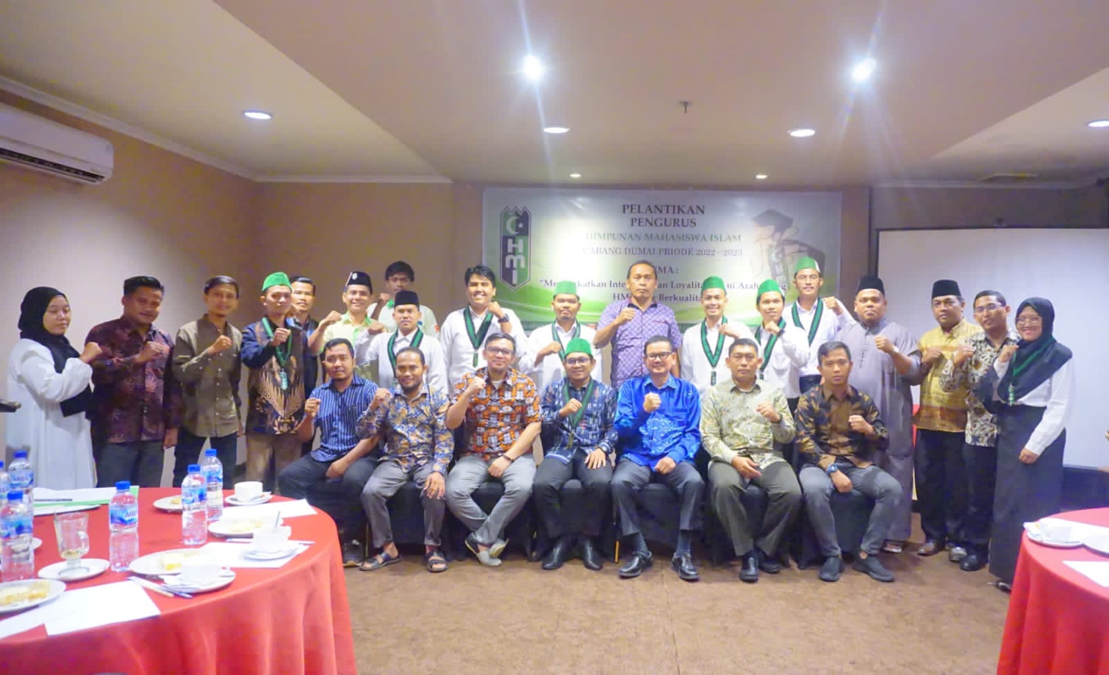 Sekda Kota Dumai Hadiri Pelantikan Pengurus HMI Cabang Dumai Periode 2022-2023