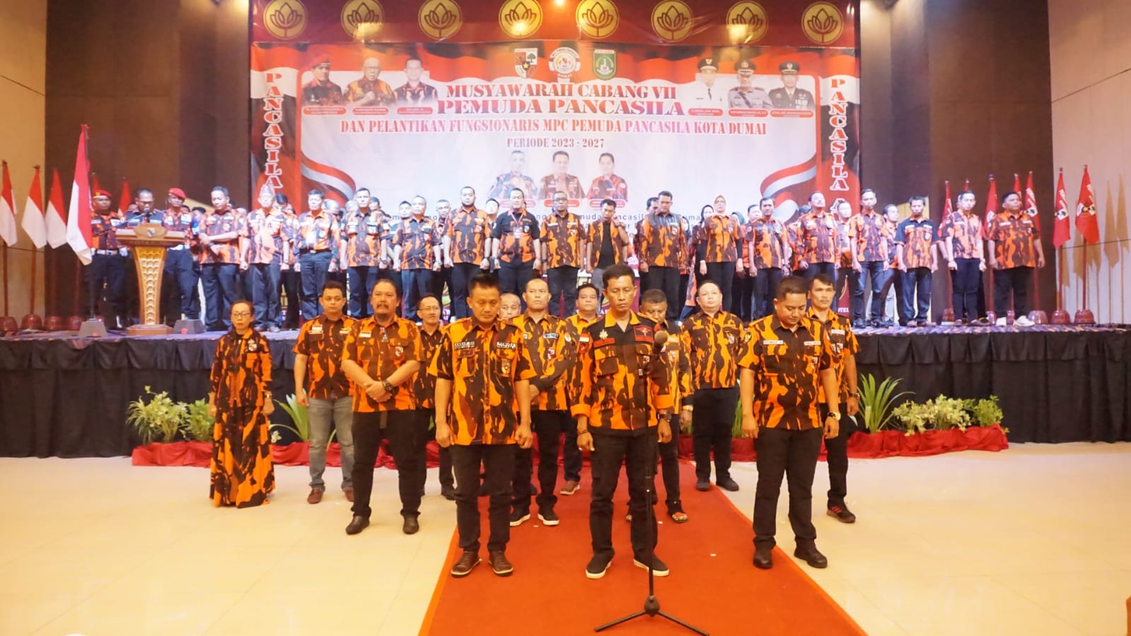 Hadiri Pengukuhan Fungsionaris MPC PP Kota Dumai, Staf Ahli Wali Kota: Mari kita jaga persatuan dan kesatuan.