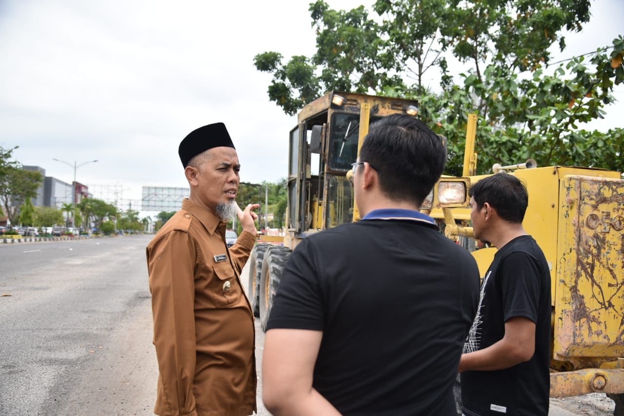 Pengerjaan Jalan Jenderal Sudirman Dimulai, Wali Kota Dumai: Doakan Agar Pembangunan Lancar. 