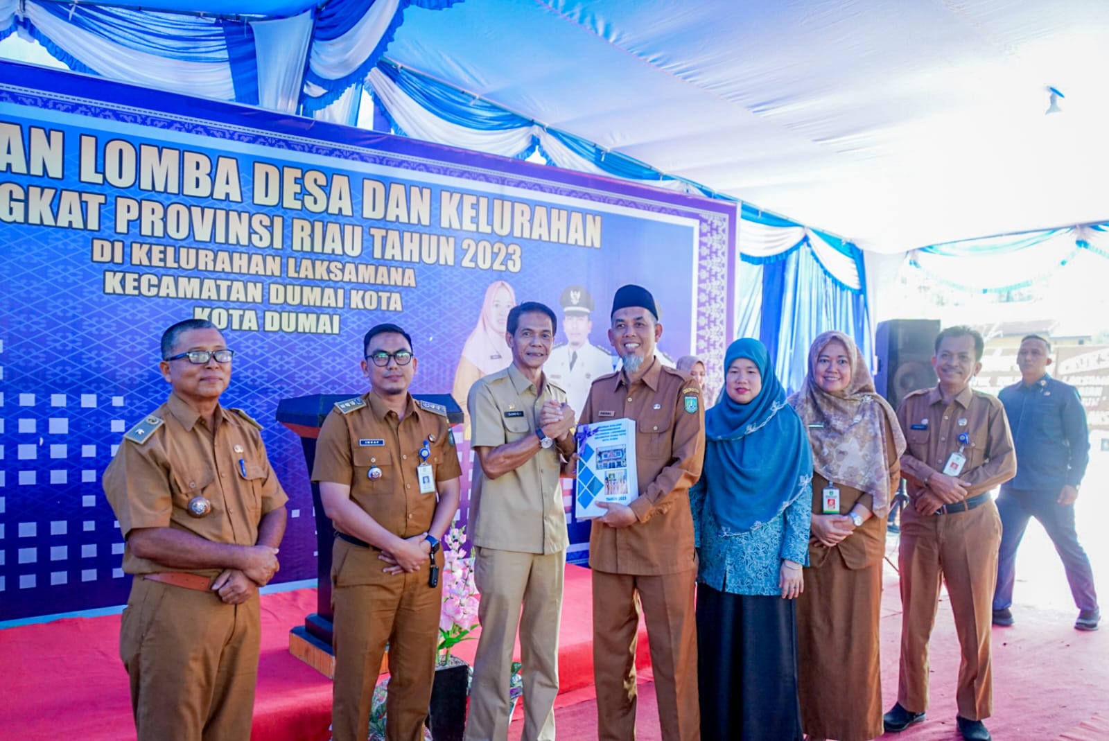 Ukir Prestasi, Kelurahan Laksamana Raih Juara I Lomba Desa/Kelurahan Tingkat Provinsi Riau Tahun 2023