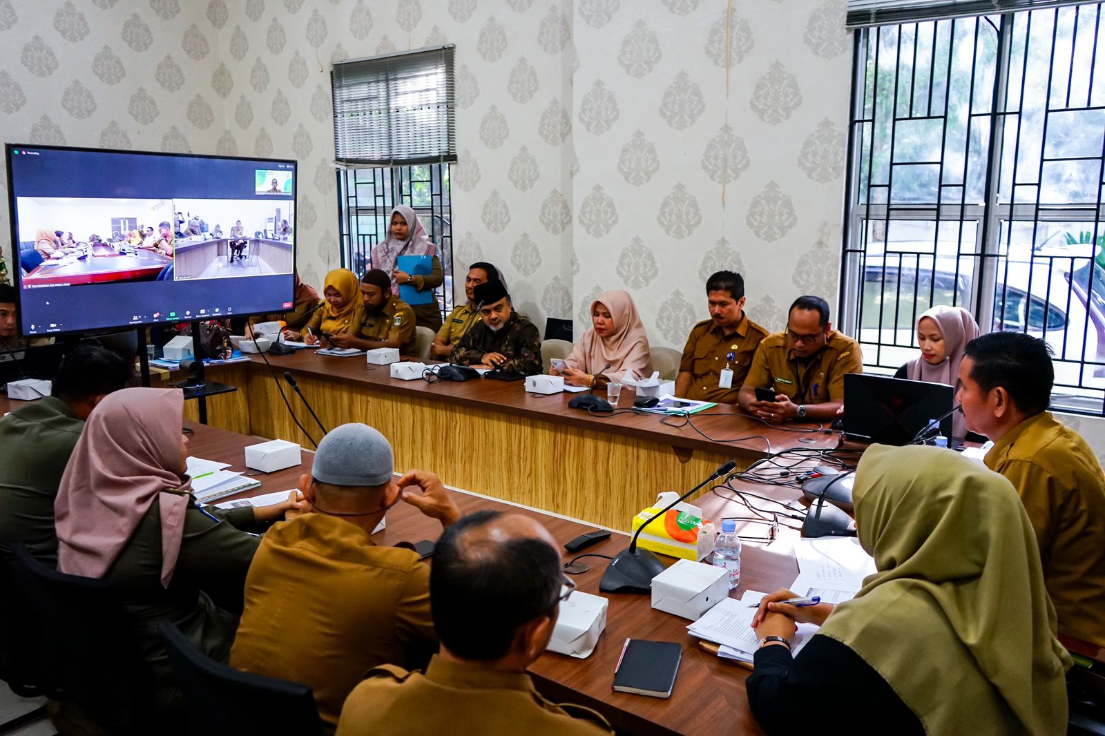 Sekdako Pimpin Rapat Verifikasi Lanjutan Kabupaten Kota Sehat Yang Dilaksanakan Oleh Tim Kemenkes Republik Indonesia
