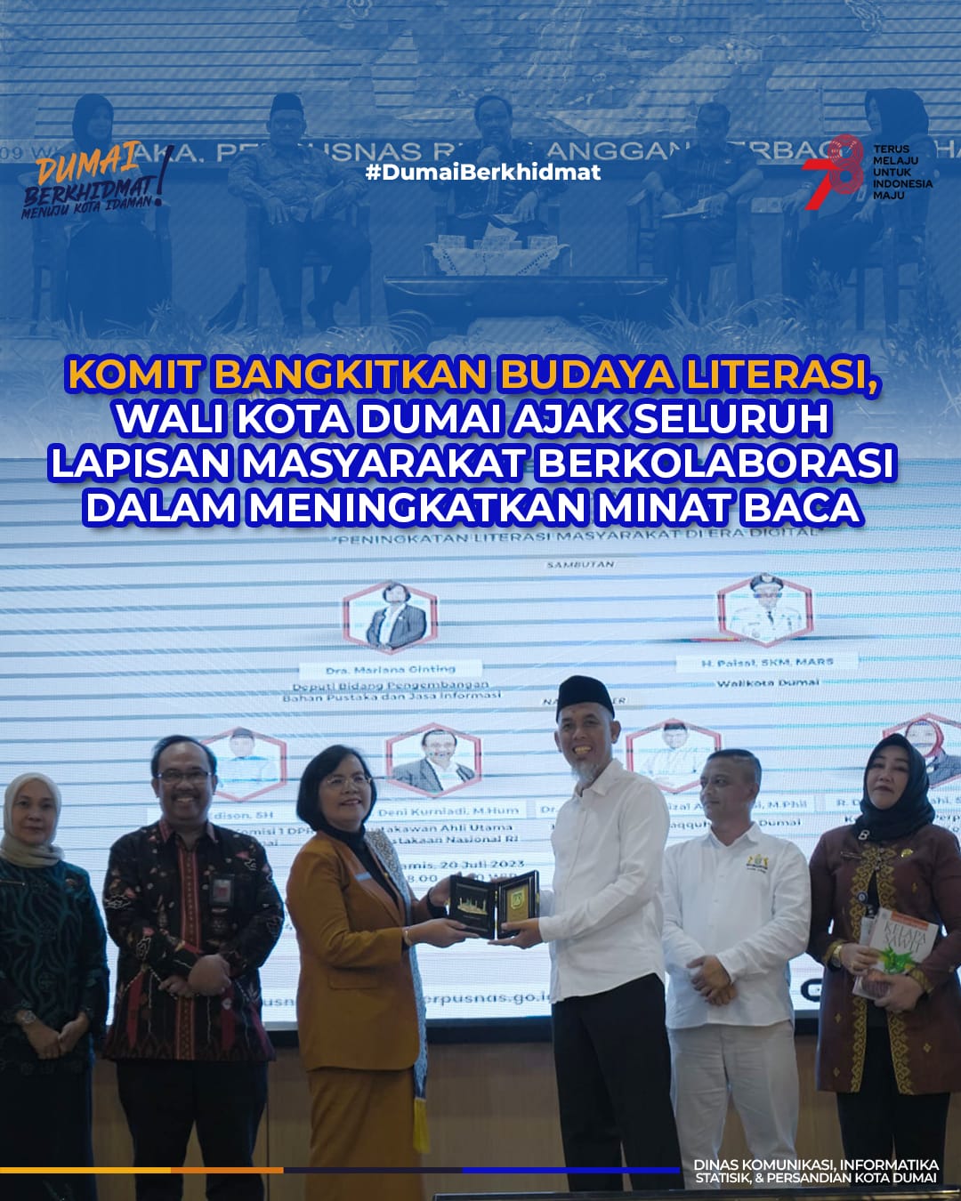 Komit Bangkitkan Budaya Literasi, Wali Kota Dumai Ajak Seluruh Lapisan Masyarakat Berkolaborasi Dalam Meningkatkan Minat Baca