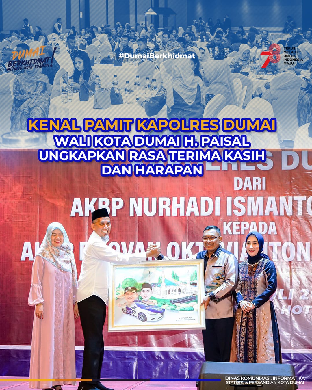 Kenal Pamit Kapolres Dumai: Walikota Dumai H. Paisal Ungkapkan Rasa Terima Kasih dan Harapan ke Penggantinya