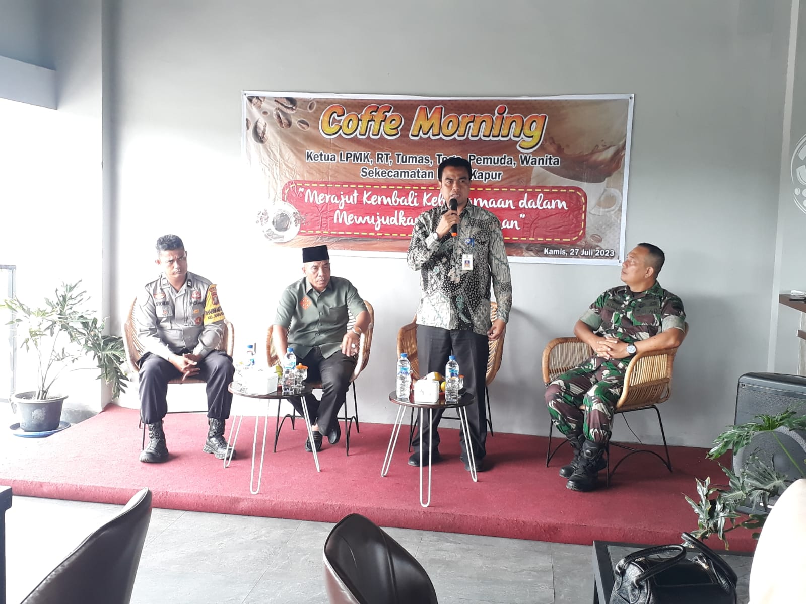 Coffe Morning Group WA Info Bukit Kapur, Rajut Kembali Kebersamaan dalam Wujudkan Pembangunan  