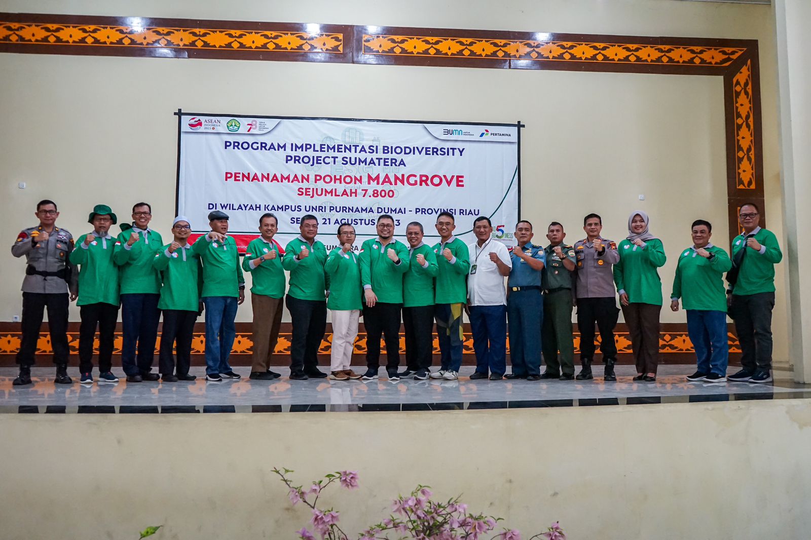 Wujudkan NZE dan Biodiversity, Project Sumatera PT. KPI Tanam 7.800 Mangrove di Wilayah Kampus UNRI Purnama, Asisten II Apresiasi