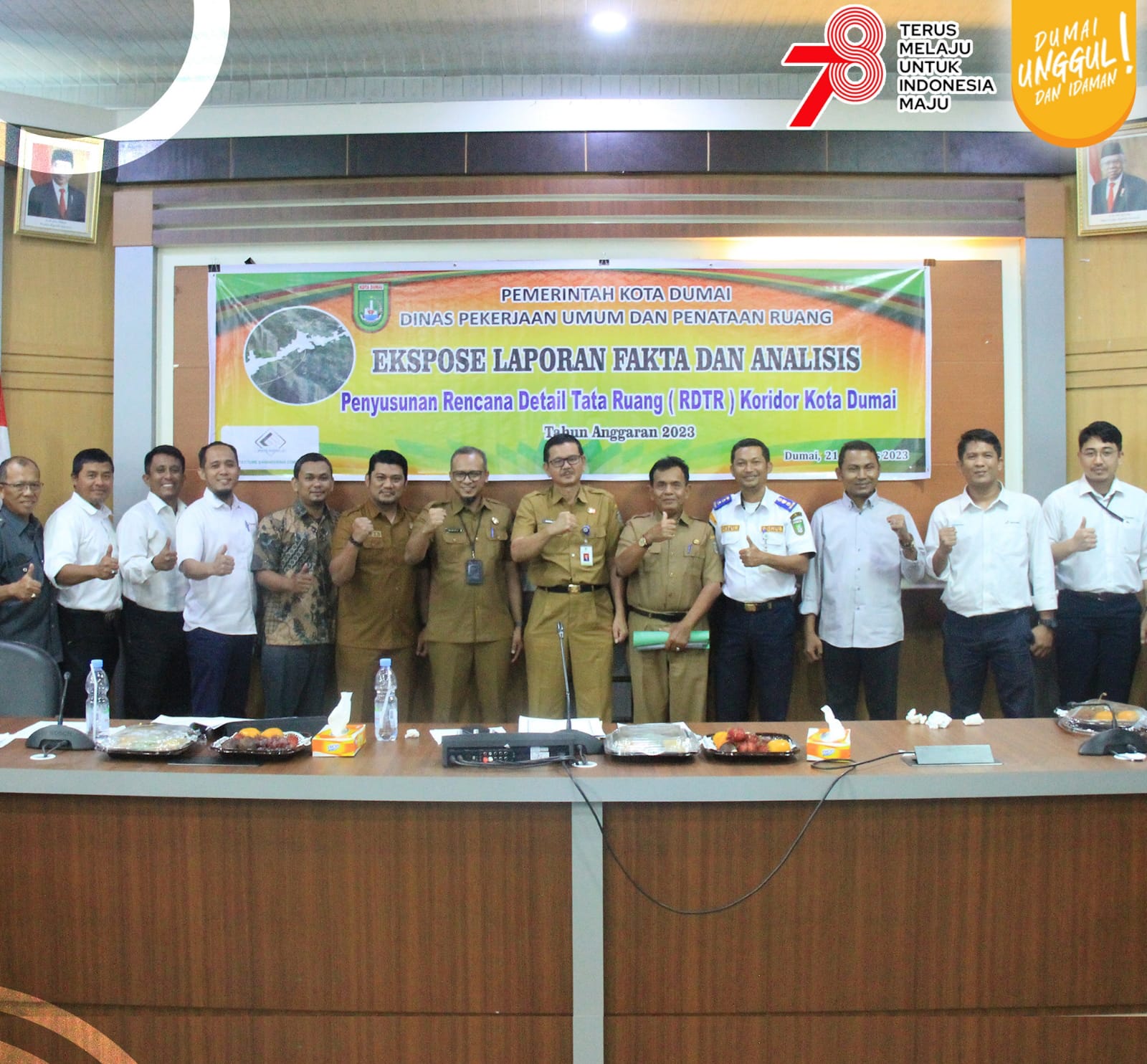 Pemerintah Kota Dumai Bahas RDTR Koridor dalam Ekspose Tahun 2023