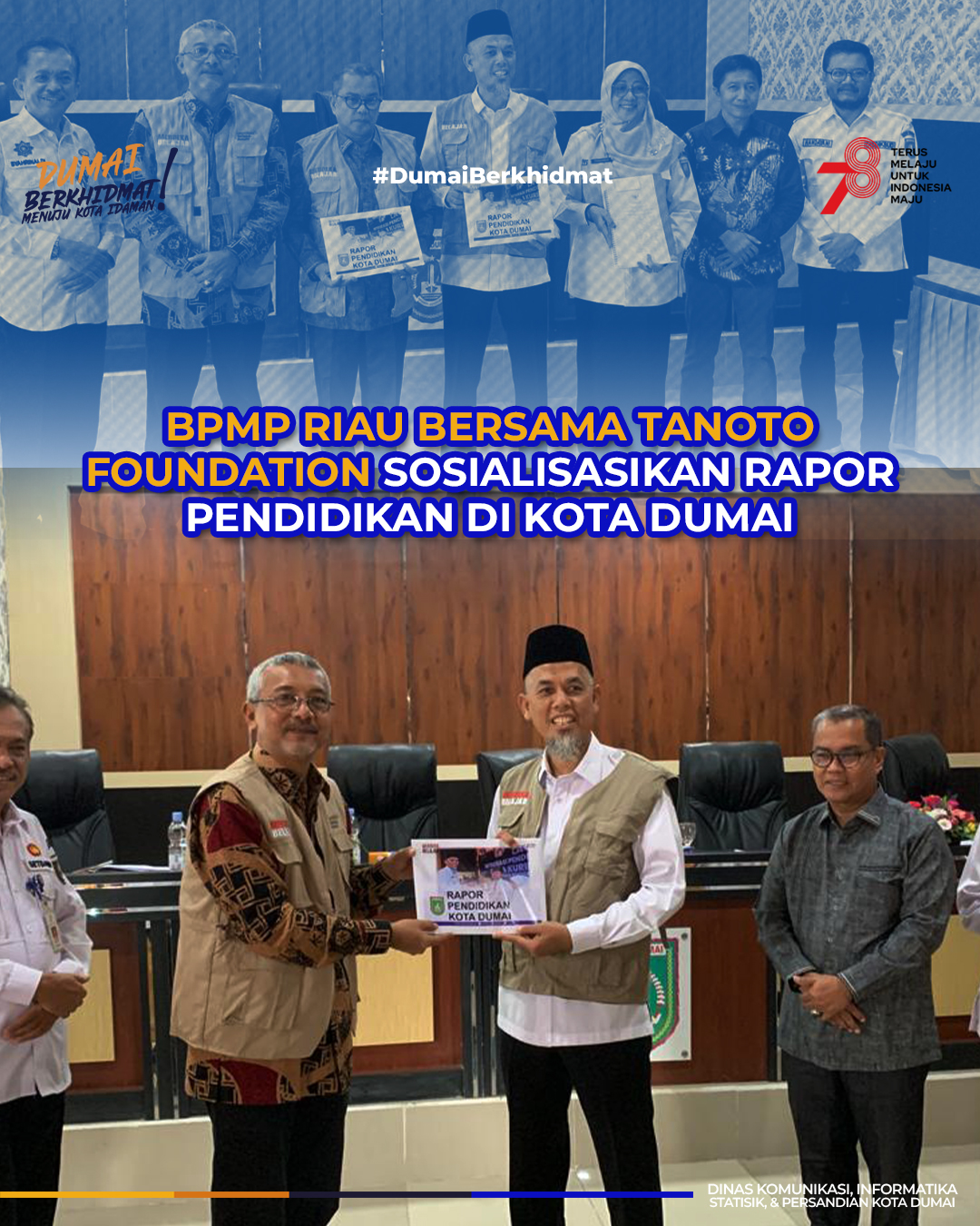 BPMP Riau bersama Tanoto Foundation Sosialisasikan Rapor Pendidikan di Kota Dumai