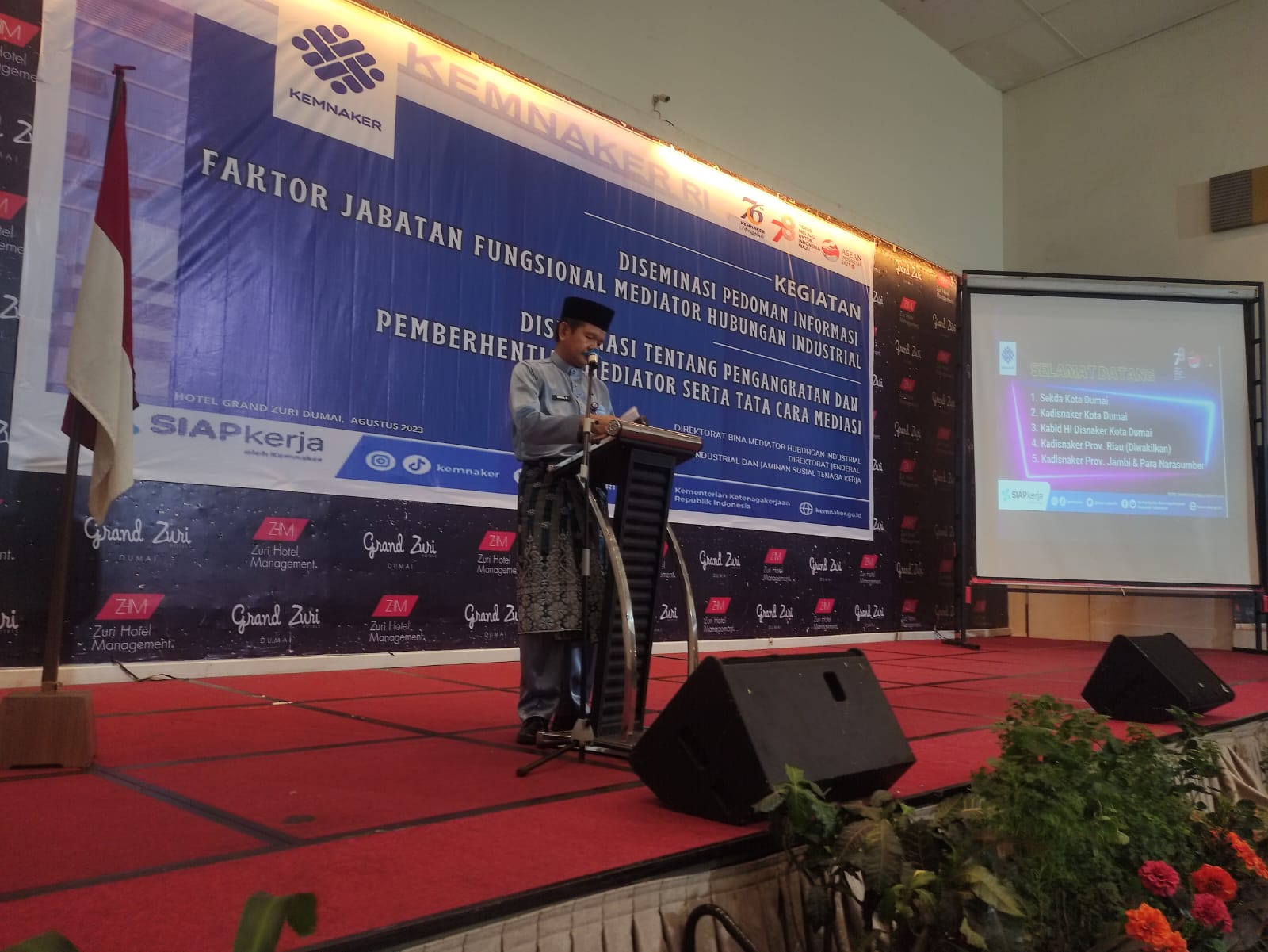 Kementrian Ketenagakerjaan Republik Indonesia dan Pemerintah Kota Dumai Sinergi Dorong Peran Jabatan Mediator