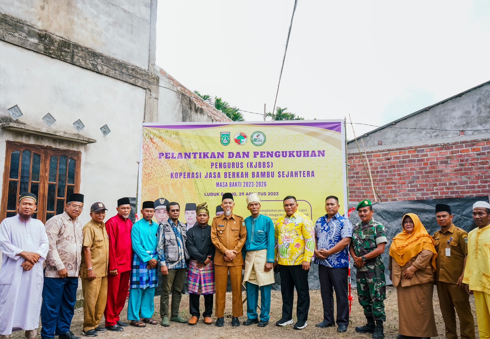 Wali Kota Dumai Hadiri Pengukuhan Pengurus Koperasi Jasa Berkah Bambu Sejahtera di Kelurahan Lubuk Gaung