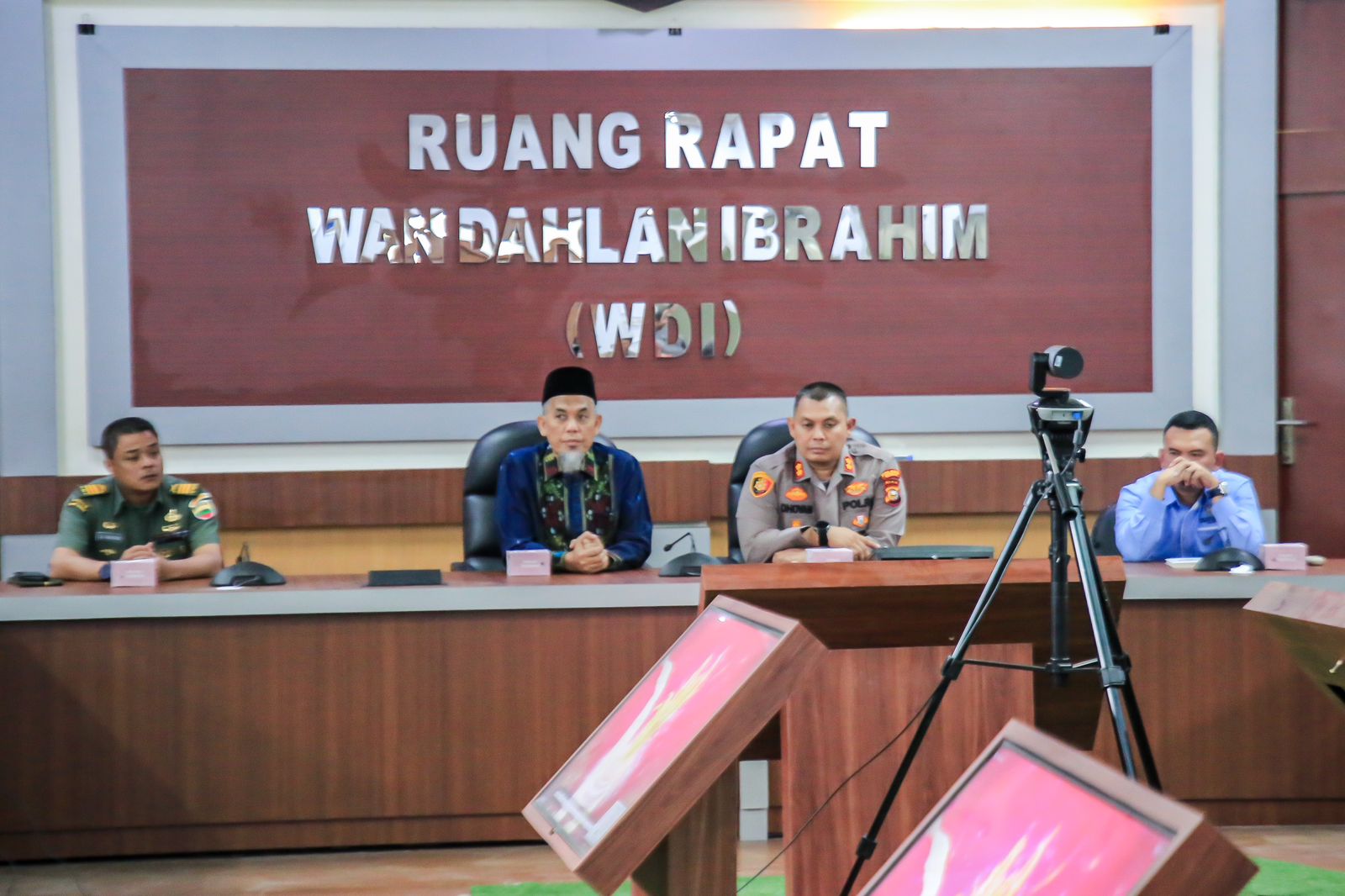 Wali Kota Bersama Forkopimda Kota Dumai Ikuti Rakornas Pengendalian Inflasi Tahun 2023