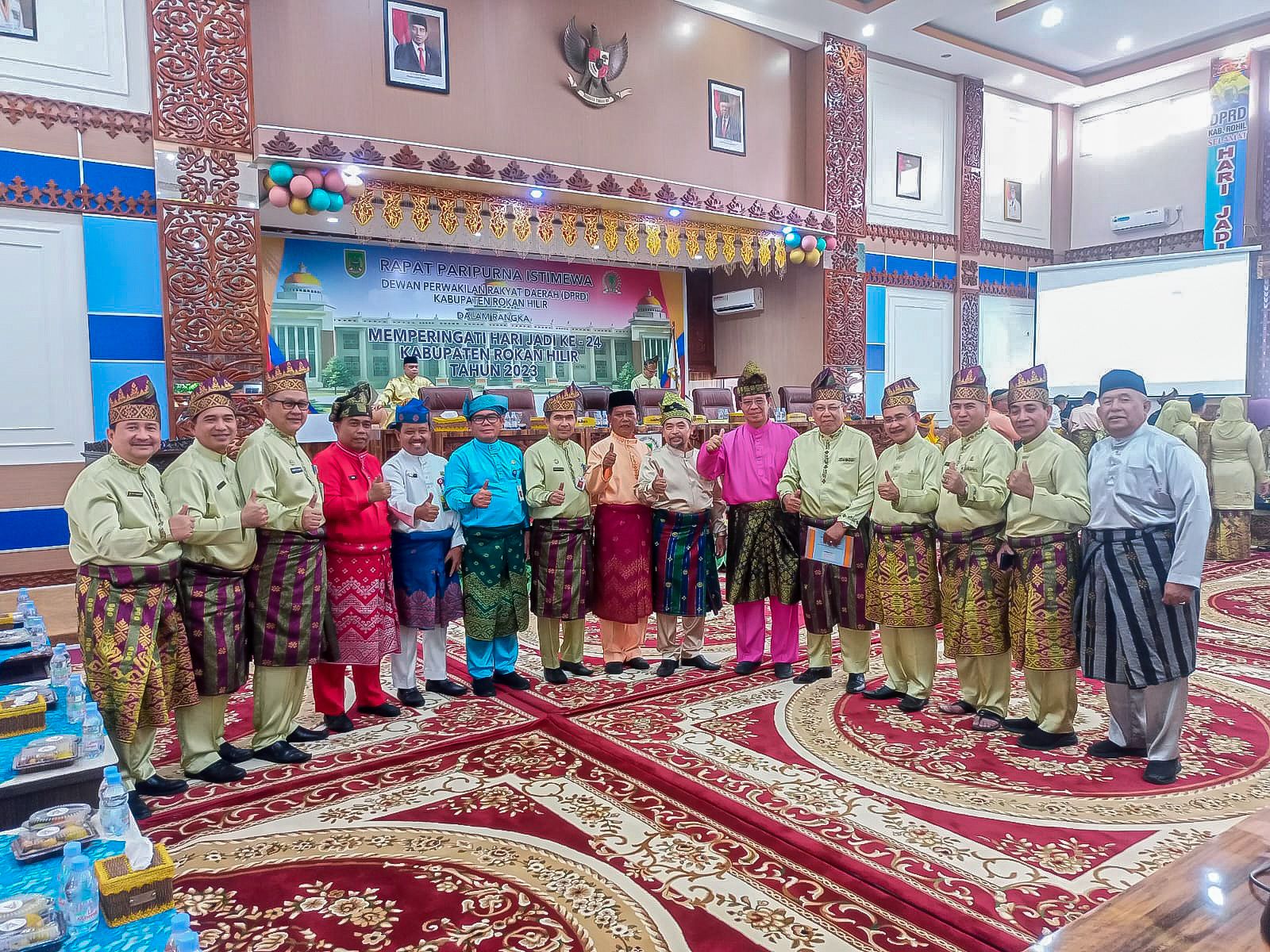 Peringati Hari Jadi Rokan Hilir, Staf Ahli Pemko Dumai Hadiri Rapat Paripurna