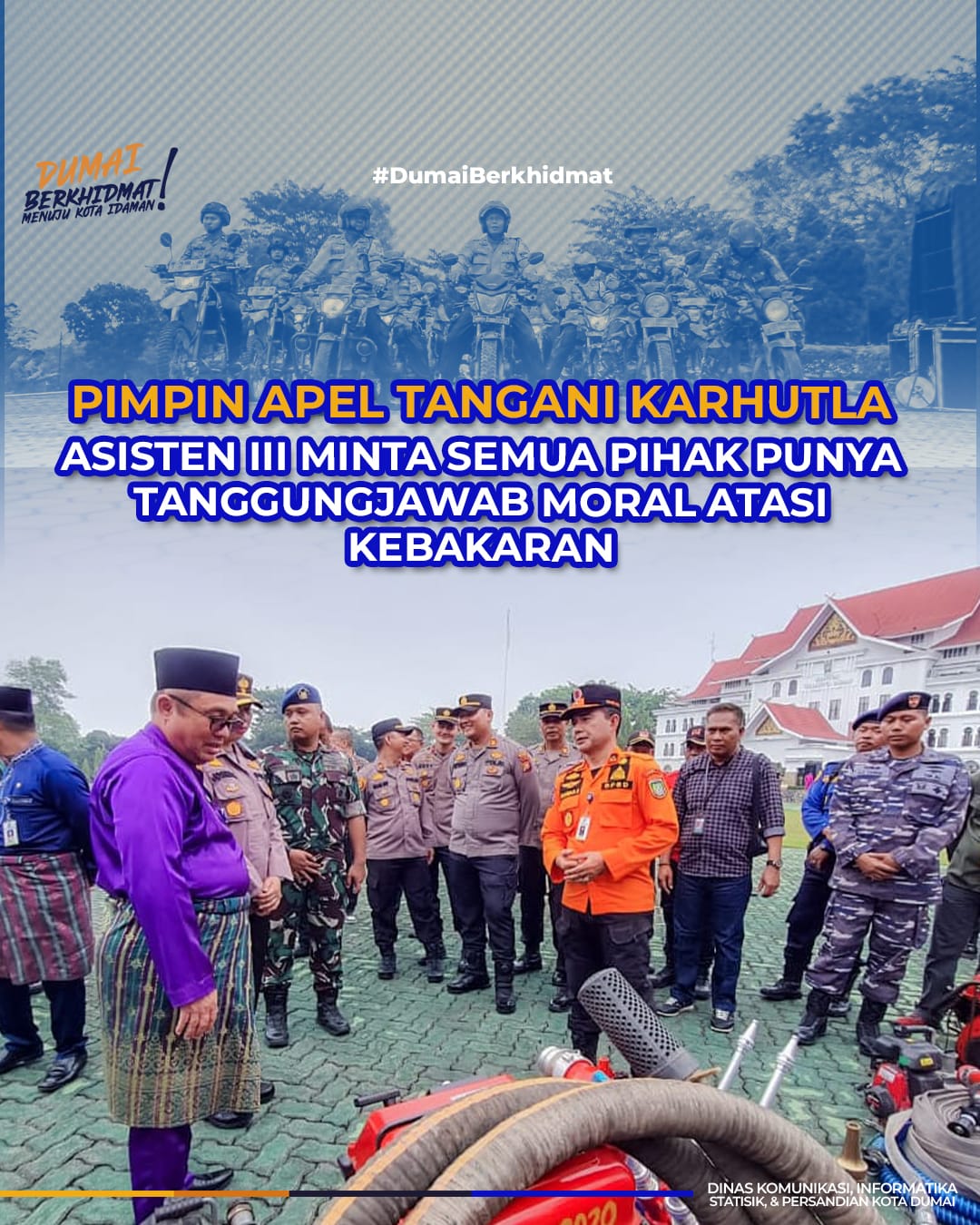 Asisten III Pimpin Apel Kesiapsiagaan Tangani Karhutla: Lindungi Kota dari Ancaman Kebakaran Hutan dan Lahan