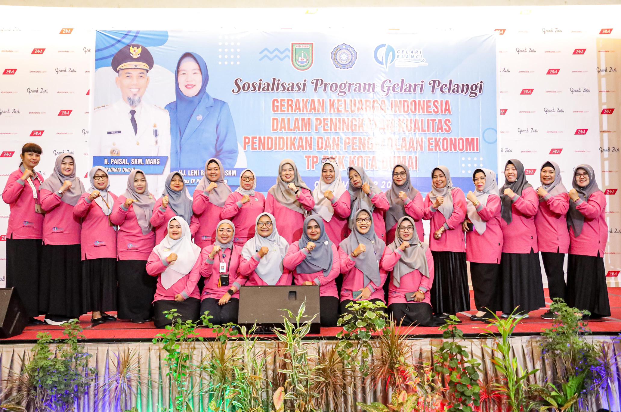 Sosialisasi Program Gelari Pelangi, Ketua TP PKK Dumai: Perkuat Kapasitas Kader PKK dalam Meningkatkan Kualitas Pendidikan dan Ekonomi Masyarakat Dumai