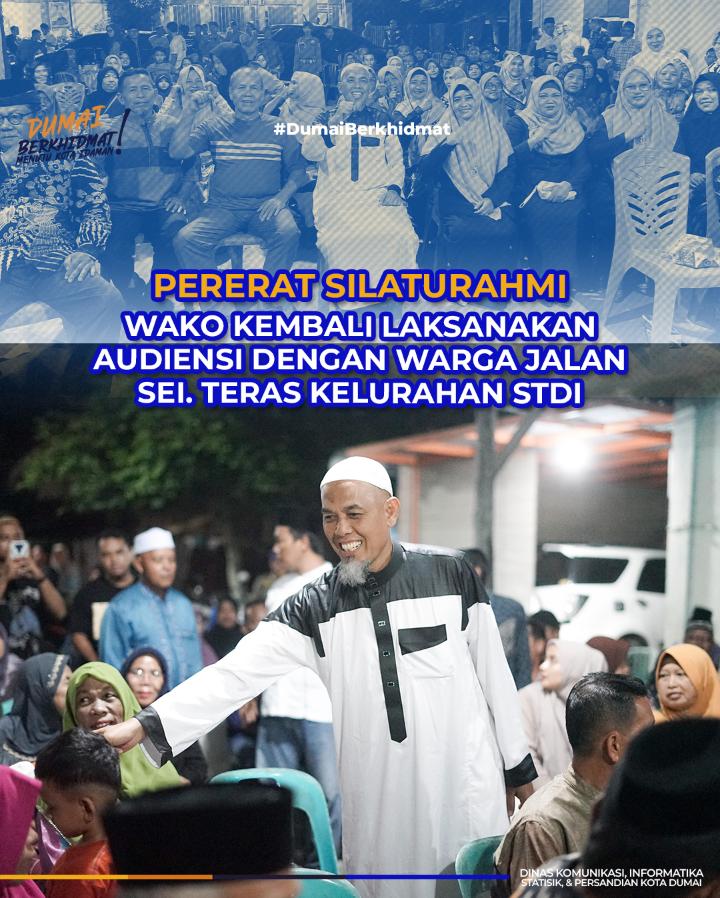 Pererat Silaturahmi, Wako Kembali Laksanakan Audiensi dengan Warga Jalan Sei. Teras Kelurahan STDI