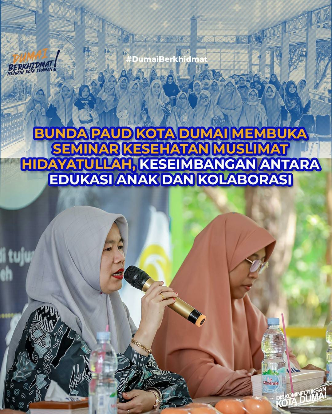 Bunda Paud Kota Dumai Membuka Seminar Kesehatan Muslimat Hidayatullah: Keseimbangan Antara Edukasi Anak dan Kolaborasi Keislaman"