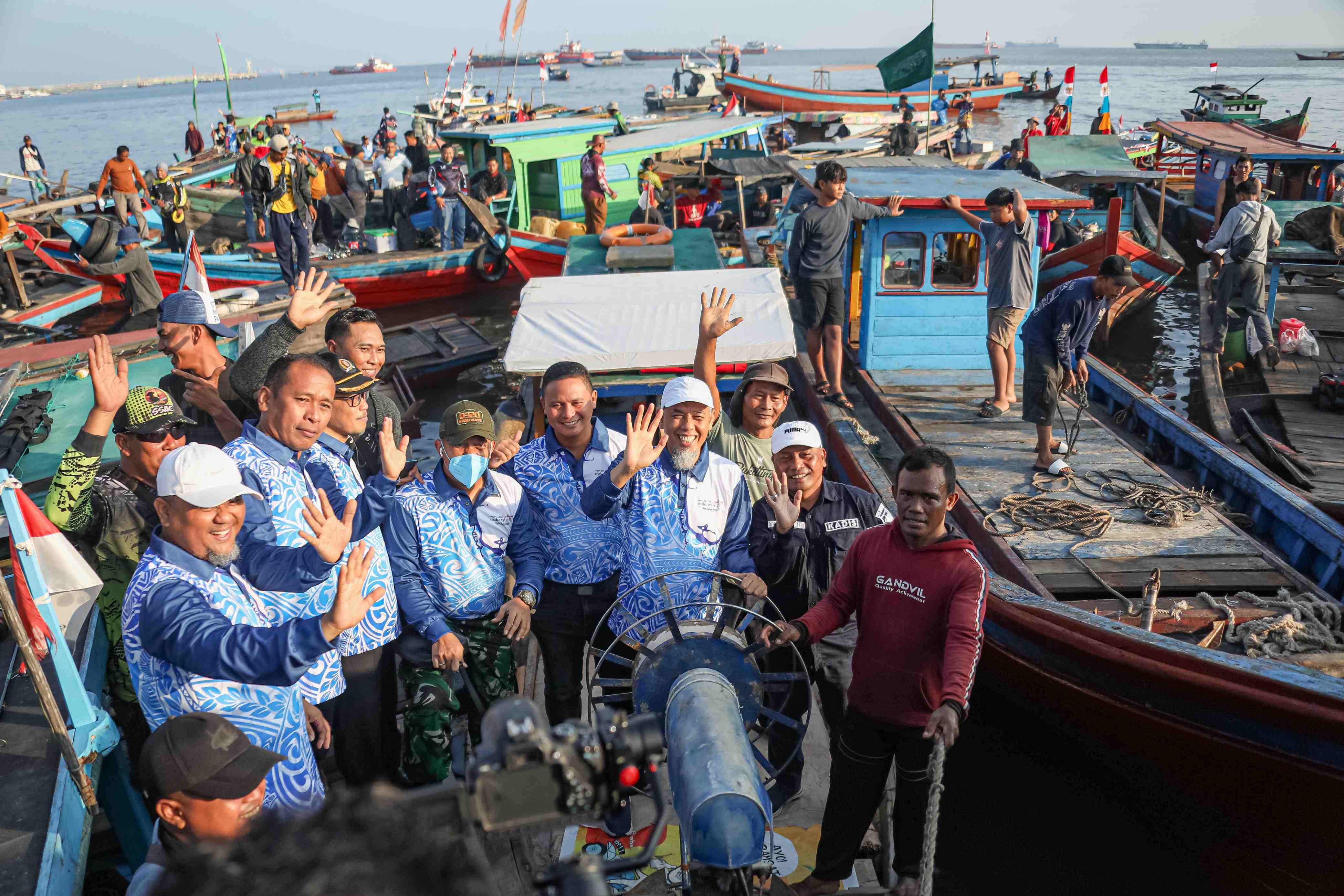 700 Peserta Penuhi Perahu Lomba Memancing Di Laut Dumai Dalam Festival Rakyat Pesisir 2024 