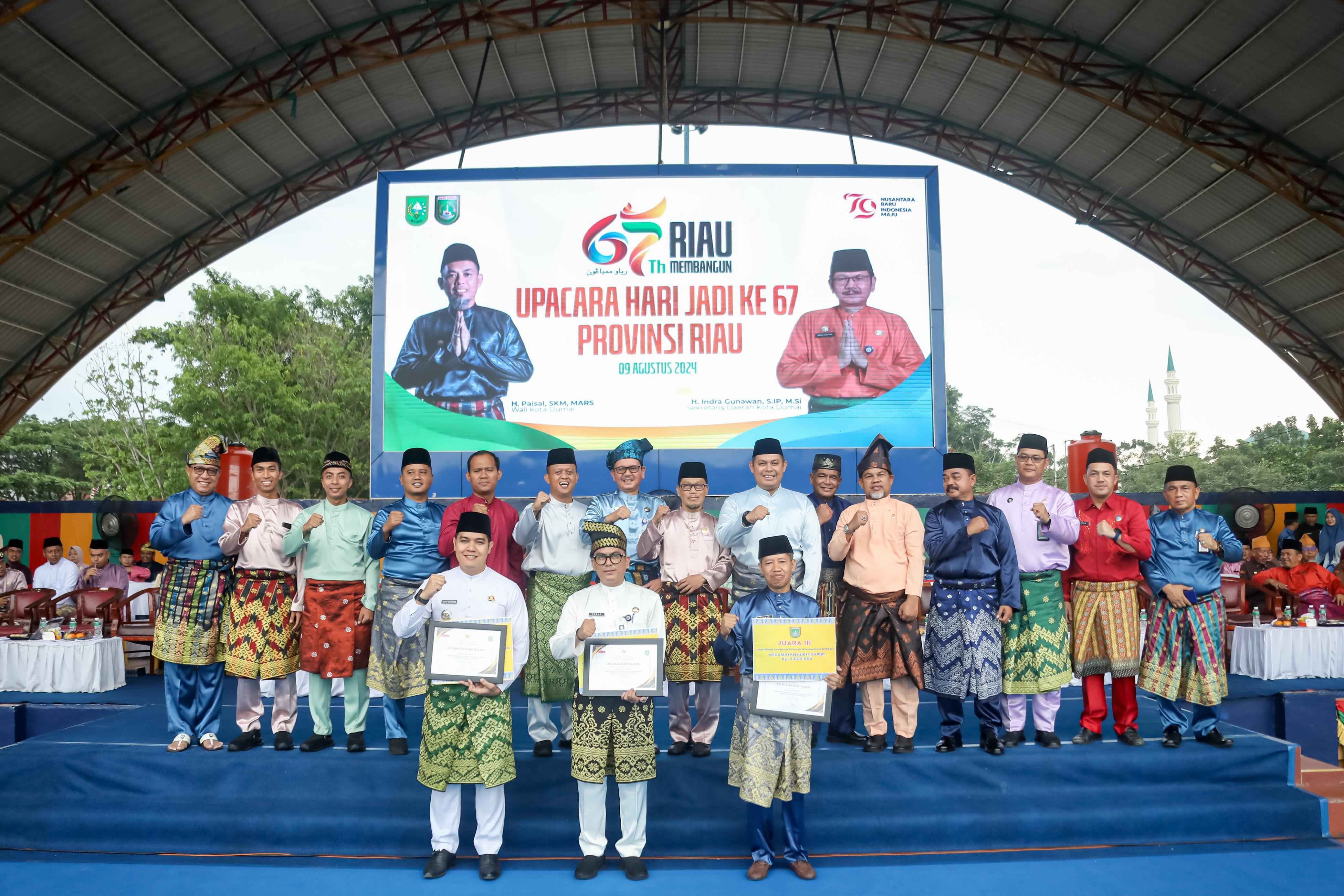 Hari Jadi Provinsi Riau Ke-67, Sekdako Dumai :  Jadikan Riau Makin Berkembang dan Maju 