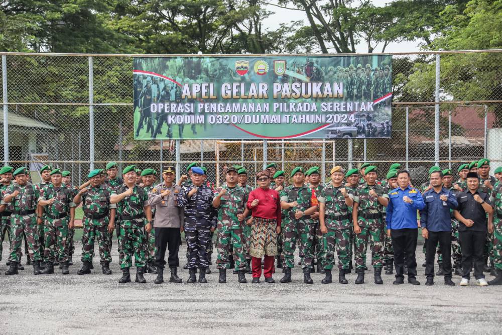 Kesiapan Pengamanan Pilkada Serentak 2024 di Dumai: 80 Personel Kodim 0320 Dikerahkan