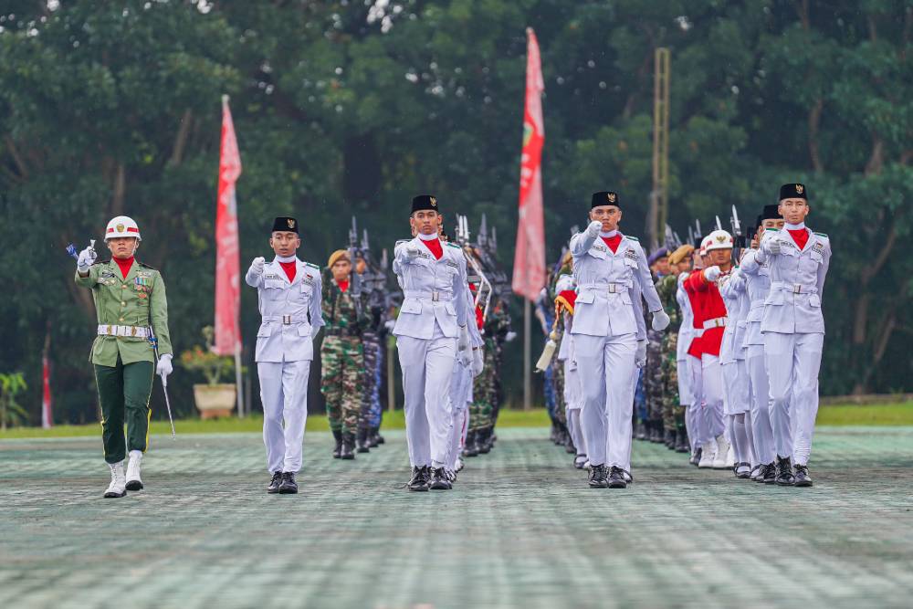 Khidmatnya Upacara Peringatan HUT RI Ke-79 di Kota Dumai, Berikut Nama Petugas Upacara dan Pasukan Pengibar