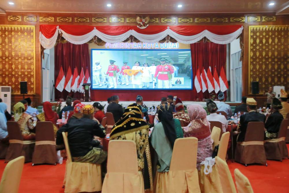 Saksikan Detik-detik Proklamasi Kemerdekaan RI, Wako: Mari Bersatu dan Komitmen Membangun Negeri