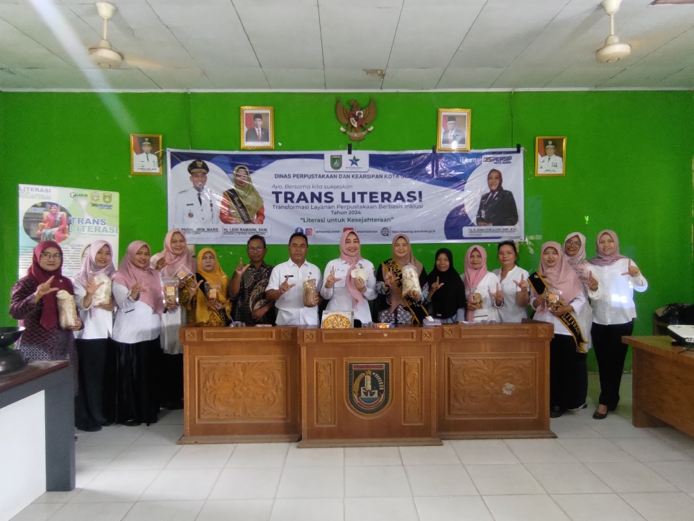 Dinas Perpustakaan dan Kearsipan Kota Dumai Gelar Implementasi Trans Literasi di Sungai Sembilan: Dorong Peningkatan Minat Baca dan Kemandirian Ekonomi
