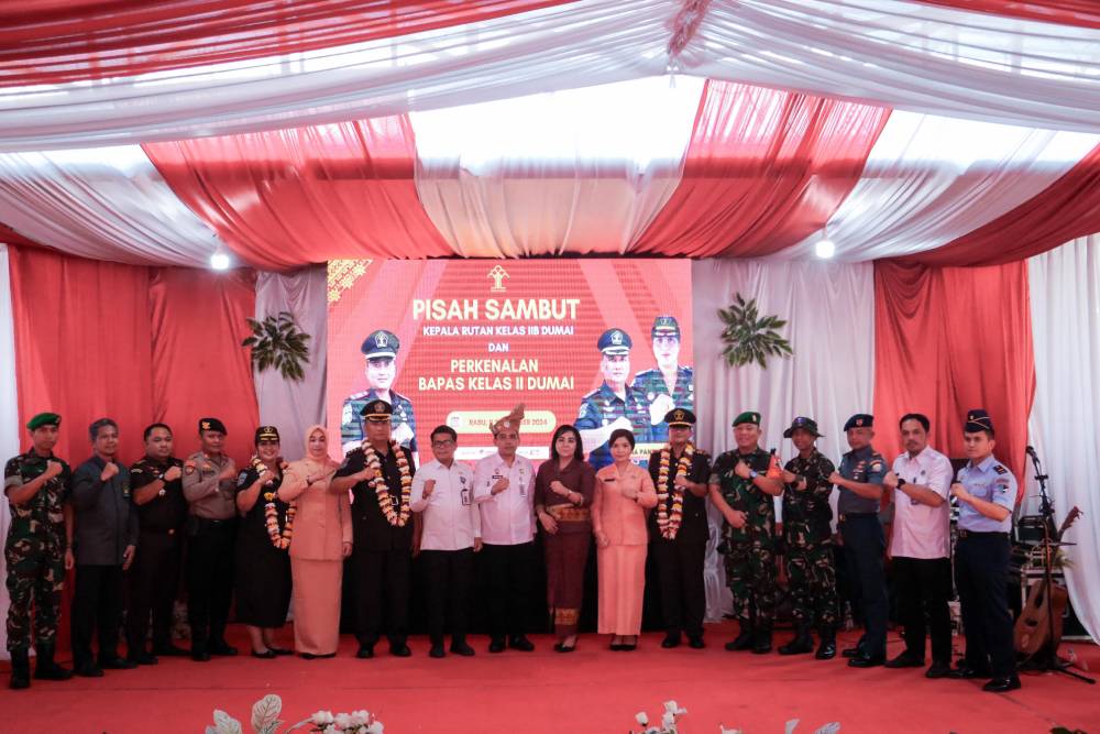 Sertijab Kepala Rutan Kelas II B Dumai, Yudhi Khairudin Gantikan Bastian Manalu