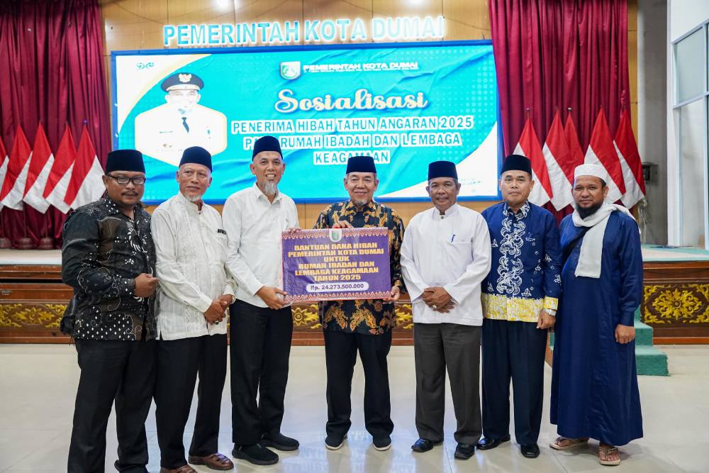 161 Rumah Ibadah Dan Lembaga Keagamaan Terima Dana Hibah Dengan Total Puluhan Miliar Dari Pemko Dumai