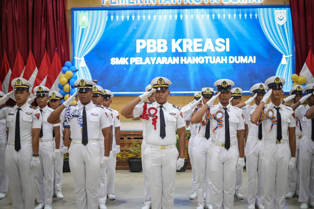 Pelantikan Taruna SMKS Hang Tuah Angkatan 28: Siap Majukan Sektor Pelayaran Kota Dumai