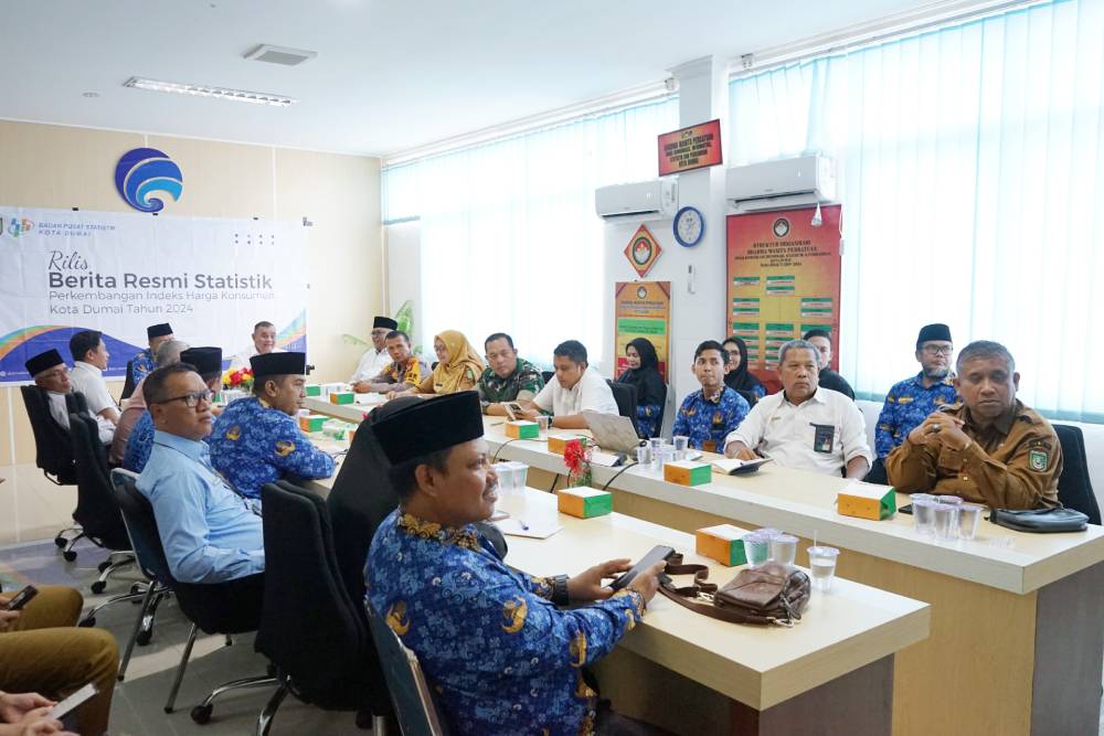 BPS Kota Dumai Keluarkan Rilis Inflasi Bulan September Tahun 2024 Dan Rapat Koordinasi TPID Kota Dumai, Pjs Wako Dumai : Langkah Strategis Jaga Stabilitas Harga    