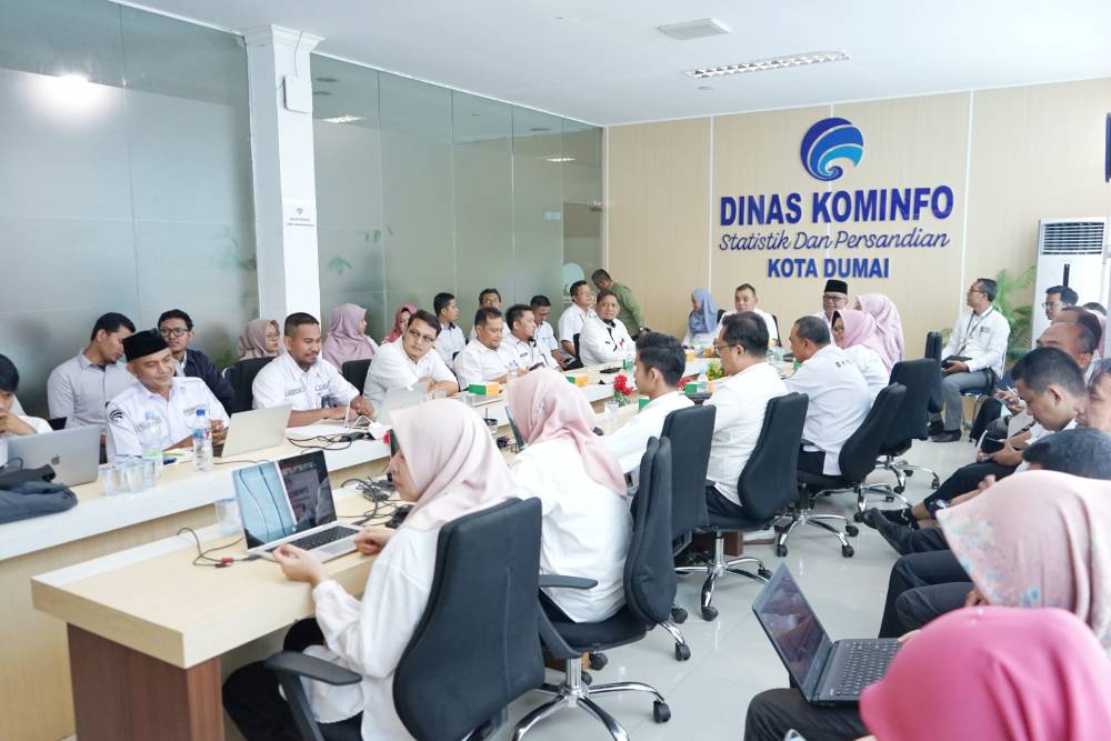 Pelaksanaan Penilaian Interview Evaluasi SPBE Tahun 2024 Kota Dumai Bersama Kementrian PAN-RB