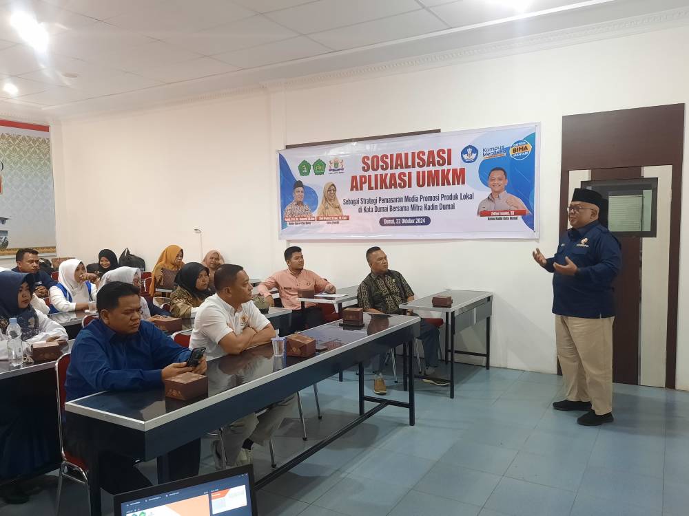 Kolaborasi Universitas Dumai Bersama Kadin, Kepala Diskominfotiksan Apresiasi Soft Launching Aplikasi UMKM Kota Dumai