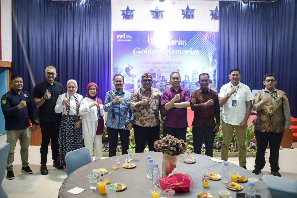 Bernostalgia Ria, RRI Pekanbaru Perkuat Sinergi Bersama Diskominfo se-Riau dalam Pagelaran 'Golden Memories'