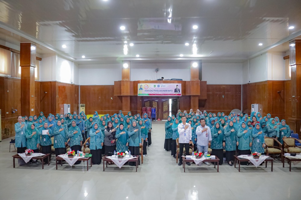 Kolaborasi Pencegahan Dini Keluarga dari Bahaya Narkoba, Dinkes dan TP PKK Dumai Gelar Sosialisasi Penyalahgunaan Napza