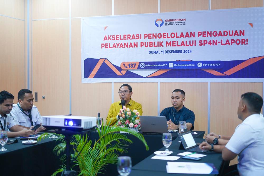 Terus Tunjukkan Tren Baik Pengelolaan SP4N-LAPOR!, Ombudsman RI Perwakilan Riau Laksanakan Akselerasi Pengelolaan Untuk Pemko Dumai