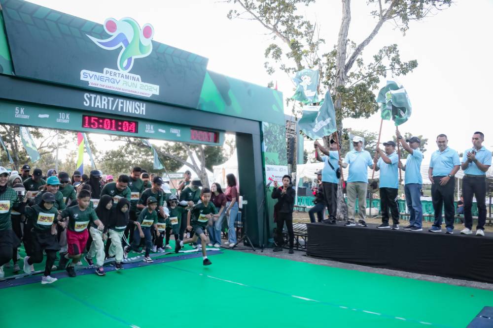 Ribuan Peserta Dalam Dan Luar Kota Dumai Antusias Ikuti Pertamina Synergy Run 2024, Dimeriahkan Oleh Utopia Band