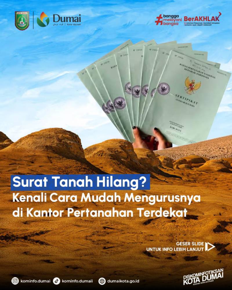 Surat Tanah Hilang? Kenali Cara Mudah Mengurusnya di Kantor Pertanahan Terdekat
