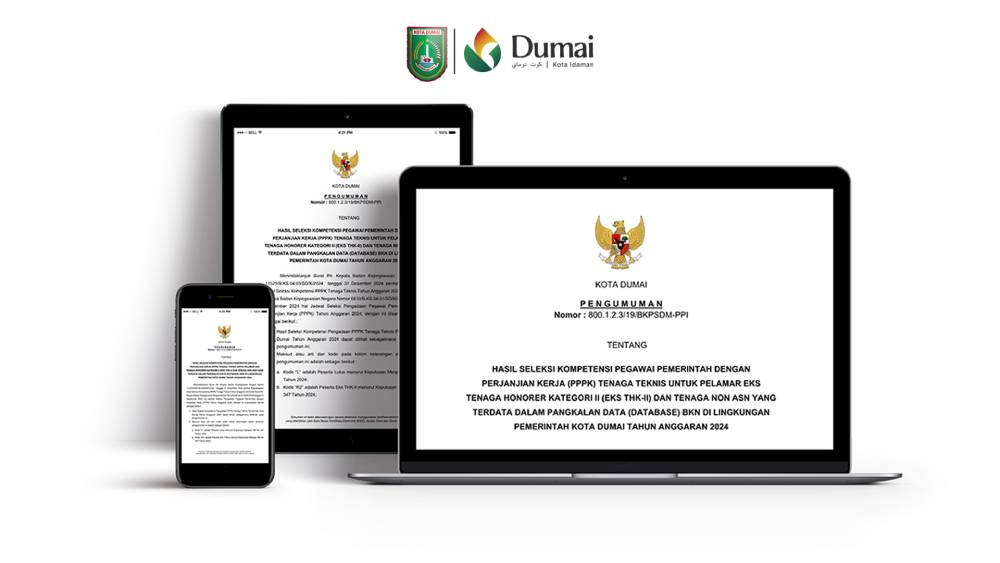 Hasil Seleksi PPPK Pemko Dumai Tahap I Telah Diumumkan, Yuk Simak Informasi Terbaru dari BKPSDM Kota Dumai