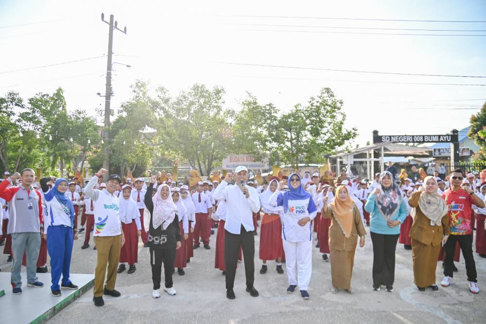 Implementasikan Program Baru Presiden Prabowo Subianto, Senam Anak Indonesia Hebat Secara Masif Dicanangkan Oleh Pemerintah Kota Dumai