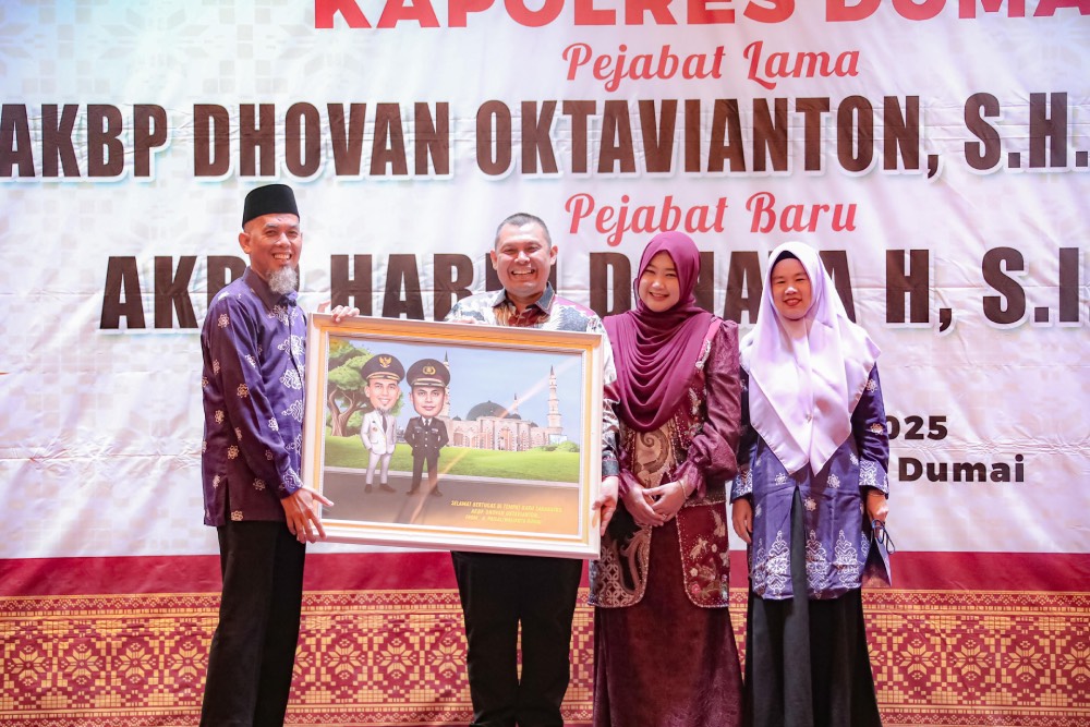 Kenal Pamit Kapolres Dumai Dari AKBP Dhovan Kepada AKBP Hardi, Wako Paisal: Jalinan Sinergi Baik Harus Terus Terjalin Dengan Optimal 