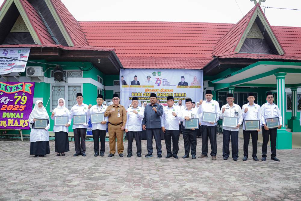 Kemenag Dumai Gelar Upacara HAB ke-79 Tahun 2025, Umat Rukun Menuju Indonesia Emas 