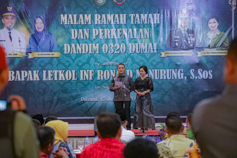Wali Kota Dumai Sambut Hangat Dandim 0320 Letkol Inf. Ronald Manurung