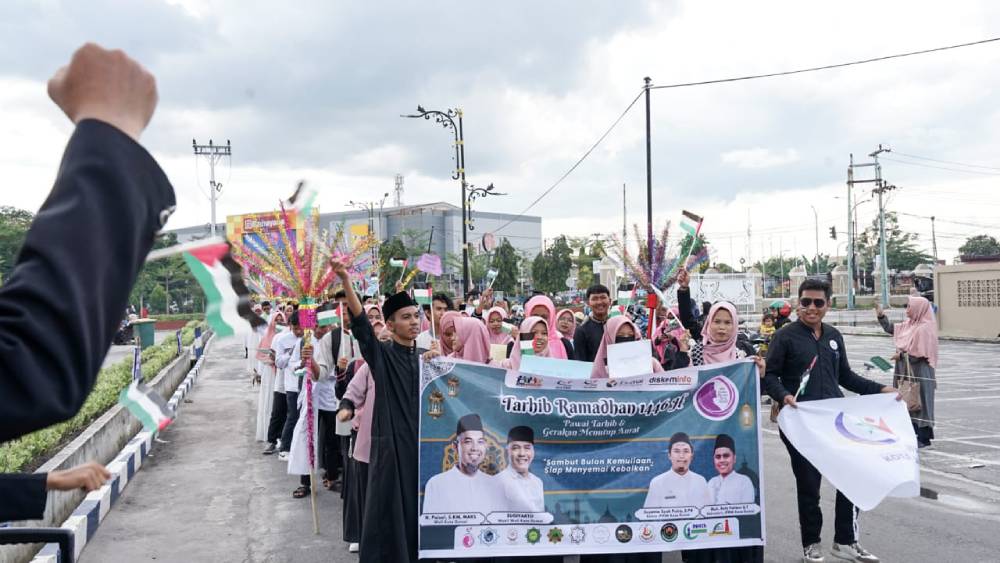 Ajak Pemuda Kota Dumai Sambut Ramadhan, JPRMI Kota Dumai Laksanakan Tabligh Akbar Dan Pawai Tarhib Bersama Ratusan Remaja Masjid