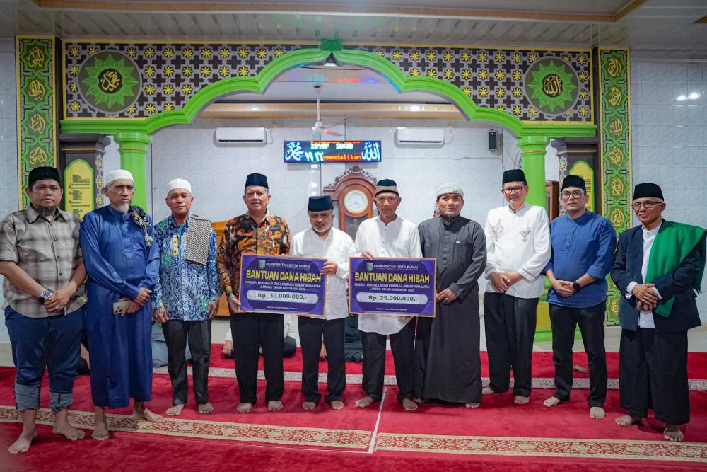 Safari Ramadhan di Masjid Jami' Merdeka Lama, Wawako Sugiyarto dan Rombongan Perkuat Silaturahmi Bersama Pengurus Muhammadiyah Dumai