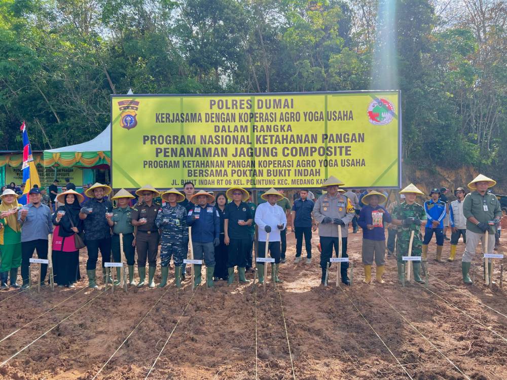 Kerjasama Dengan Koperasi Agro Yoga Usaha, Polres Dumai Sukseskan Program Nasional Ketahanan Pangan Sesuai Arahan Presiden Prabowo