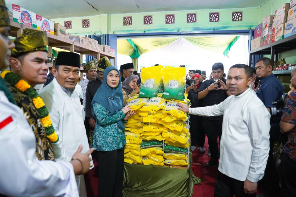 Wakil Wali Kota Dumai Sugiyarto Hadiri Peresmian Kios Pangan dan Gerakan Pangan Murah