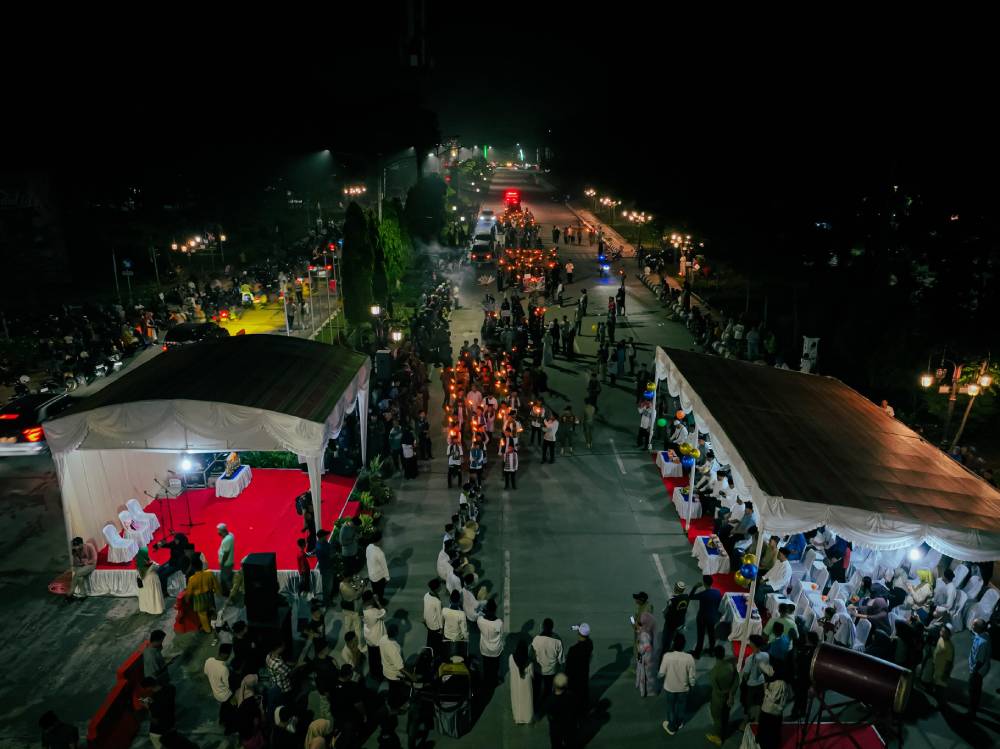 700 Peserta Dari 13 Organisasi Ramaikan Pawai Obor Idaman, Sedot Antusias Ribuan Masyarakat Kota Dumai