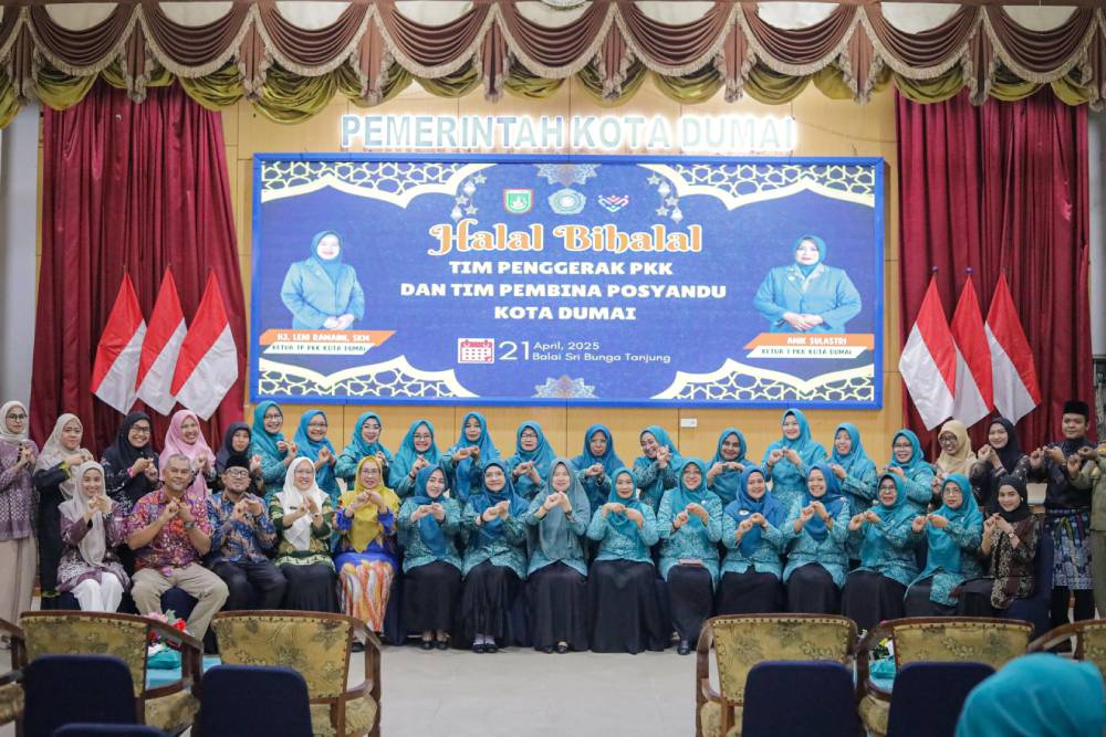 Pererat Silaturahmi Dan Komunikasi, TP PKK dan Tim Posyandu Gelar Halalbihalal